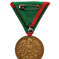 Verwundetenmedaille 1. Klasse BMI Rückseite (Foto: Peter Steiner)