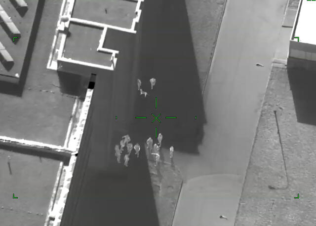 Ein Wärmestrahlungsluftbild, fotografiert mit dem FLIR380HD. (Foto: Bundesheer/Luftaufklärungsstaffel)