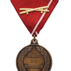 Einsatzmedaille lit. a Vorderseite (Foto: Peter Steiner)