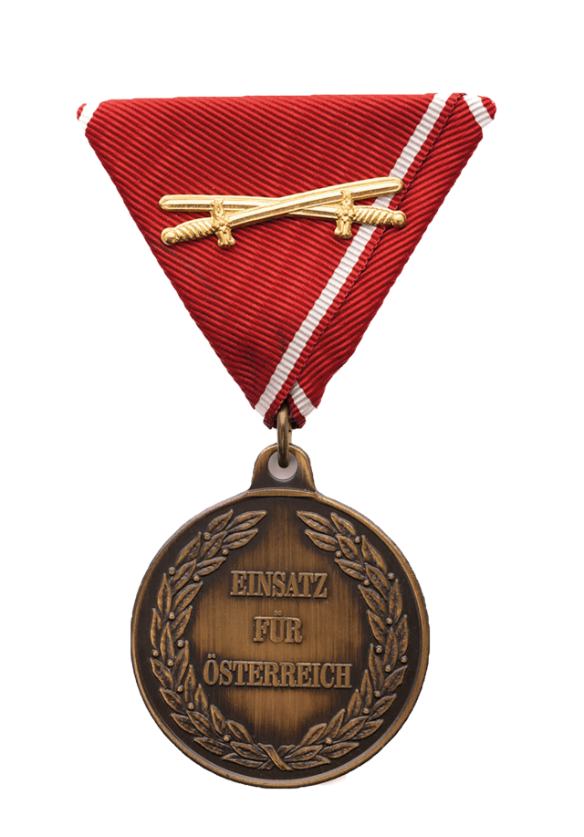 Einsatzmedaille lit. a Vorderseite (Foto: Peter Steiner)