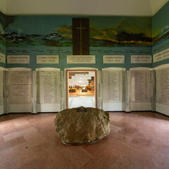 Das Sacrario, die Weihehalle, im Museum erinnert an die gefallenen Alpini. (Foto: Museo Nazionale Storico degli Alpini)