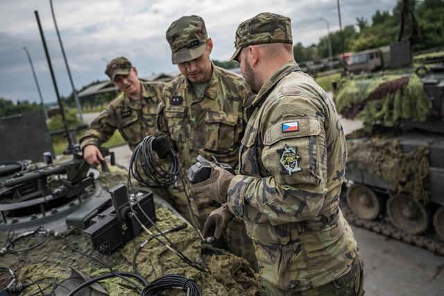 Tschechische und deutsche Soldaten gehörten zu den internationalen Teilnehmern der Übung. (Foto: Bundesheer)