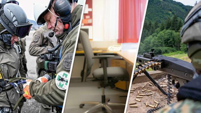(Foto: Bundesheer/Thomas Oberdorfer, Markus Koppitz; RedTD/Gerold Keusch, Selina Lukas)