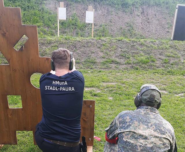 Im Schießparcour wird das Schießen auf nahe und nächste Entfernung geübt.(Foto: Bundesheer/Michael Marik)