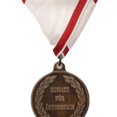 Einsatzmedaille lit. c Vorderseite (Foto: Peter Steiner)