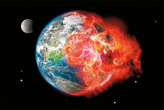 FIMI-Manipulationskampagnen sollen Angst erzeugen. Oft wird das Gefühl vermittelt, dass die Welt in Flammen steht. (Foto: Pixabay-KI-generiert, gemeinfrei)