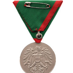 Verwundetenmedaille 2. Klasse BMI Rückseite (Foto: Peter Steiner)