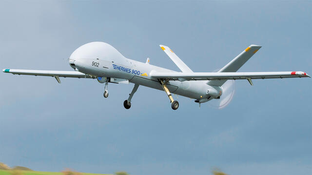 Die Entwicklung von Drohnen, wie die israelische Hermes-900-HFE (Bild rechts) und die Minidrohne Black Hornet (Bild unten) geht rasant weiter. 