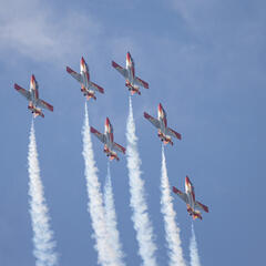 Die Patrulla Águila aus Spanien. (Foto: Bundesheer/Daniel Trippolt)